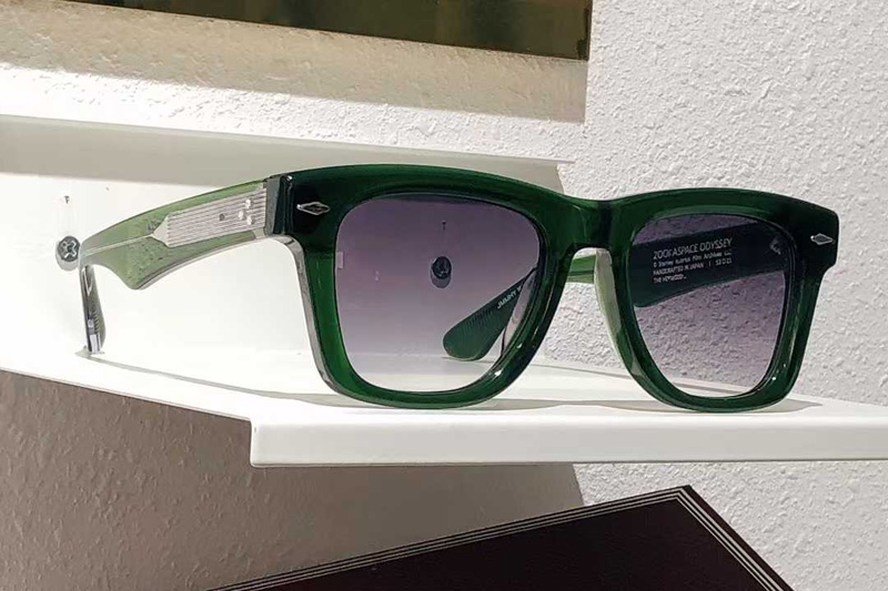 Aspace Odyssey Sunglasses Green Gradient Gray
