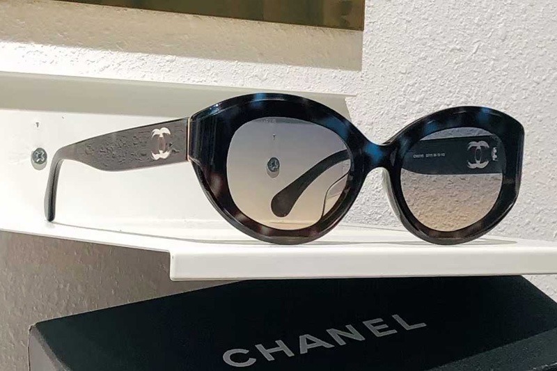 CH6078S Sunglasses Blue Tortoise Gradient Brown