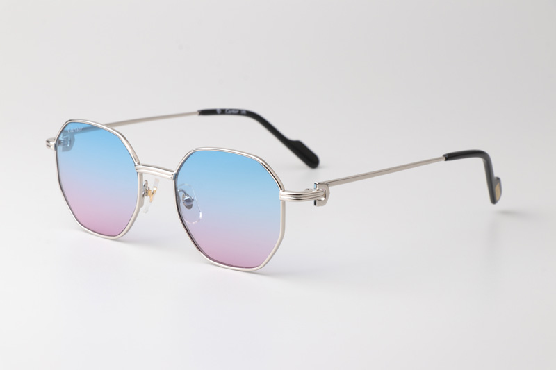 CT0500S Sunglasses Silver Gradient Blue