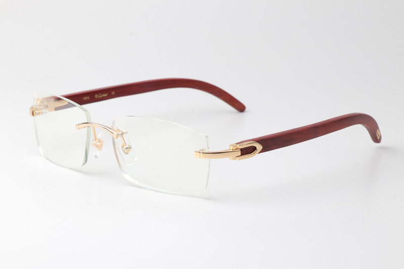 CT 3524012 Wood Eyeglasses Gold