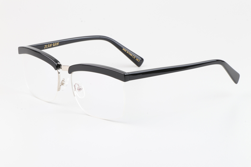 California Eyeglasses Black Silver