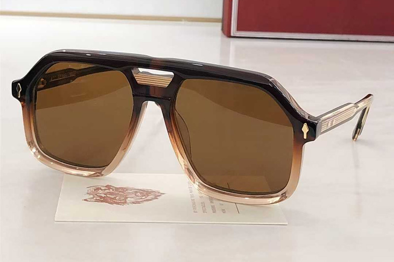 Casius Sunglasses Red Transparent Brown
