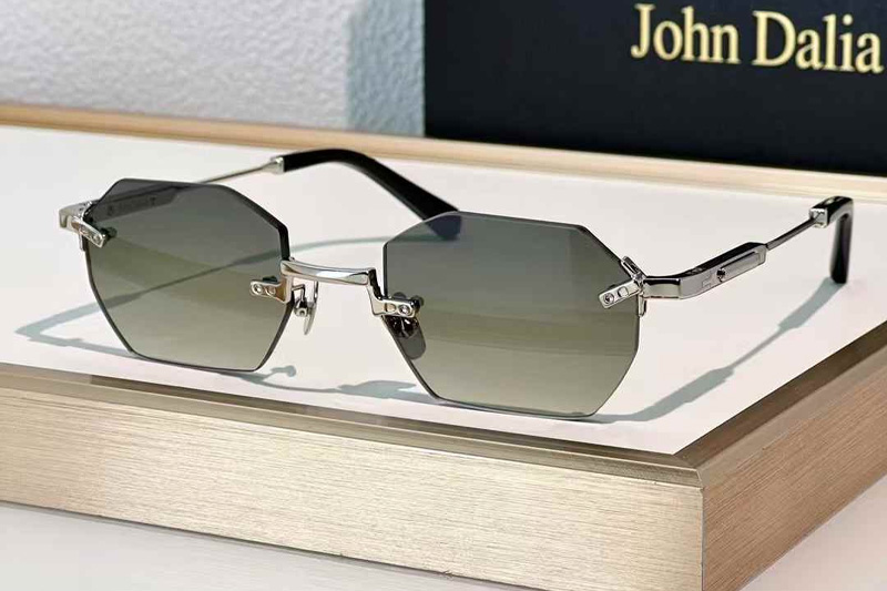 Curtis Sunglasses Silver Gradient Green