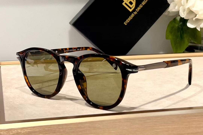 DB1114S Sunglasses Tortoise Light Green