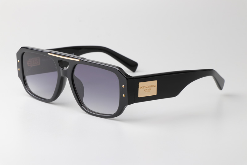 DG4482 Sunglasses Black Gold Gradient Gray