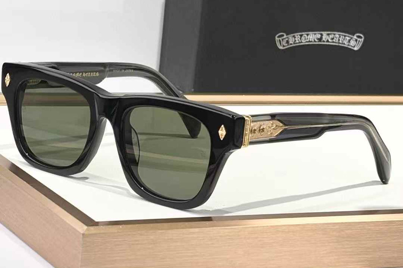 Dickfitzener Sunglasses Black Gold Green