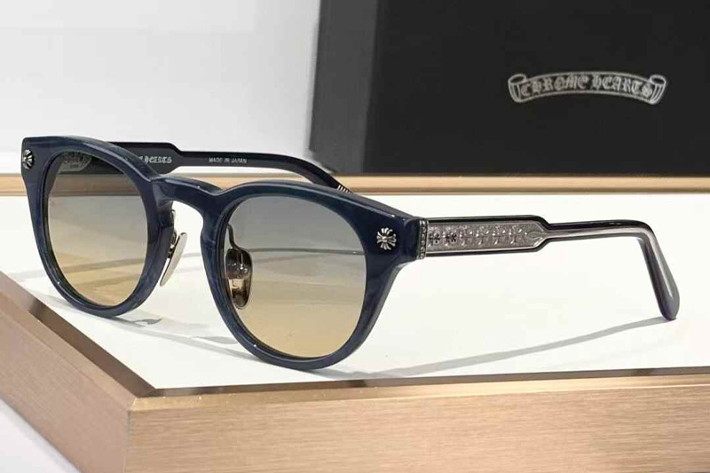 Dingalonglinglong Sunglasses Blue Gradient Brown