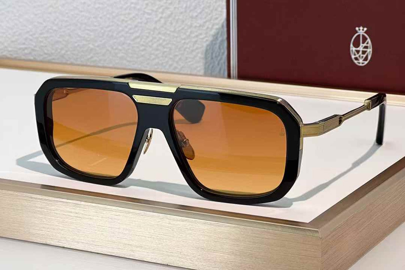 Donohu Sunglasses Black Gold Brown