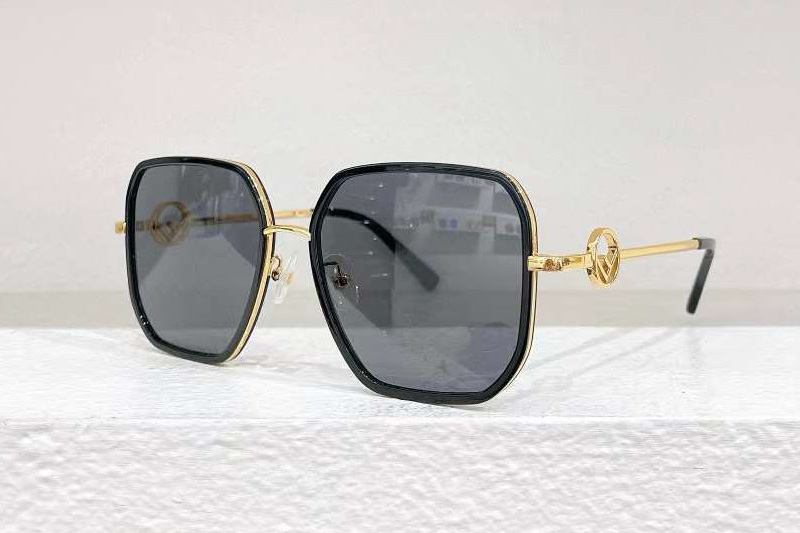 FE40031U Sunglasses Black Gold Gray