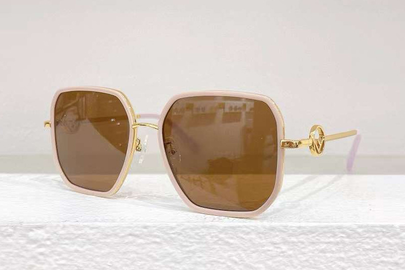 FE40031U Sunglasses Pink Gold Brown