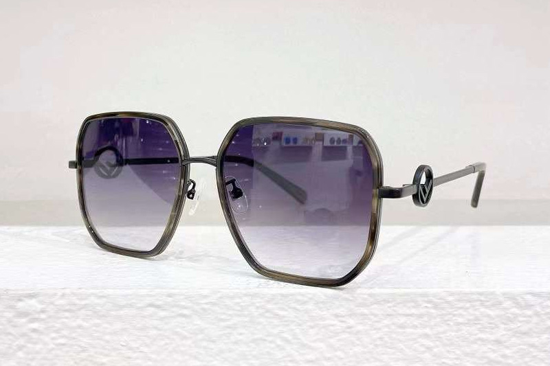 FE40031U Sunglasses Tortoise Gunmetal Gradient Gray