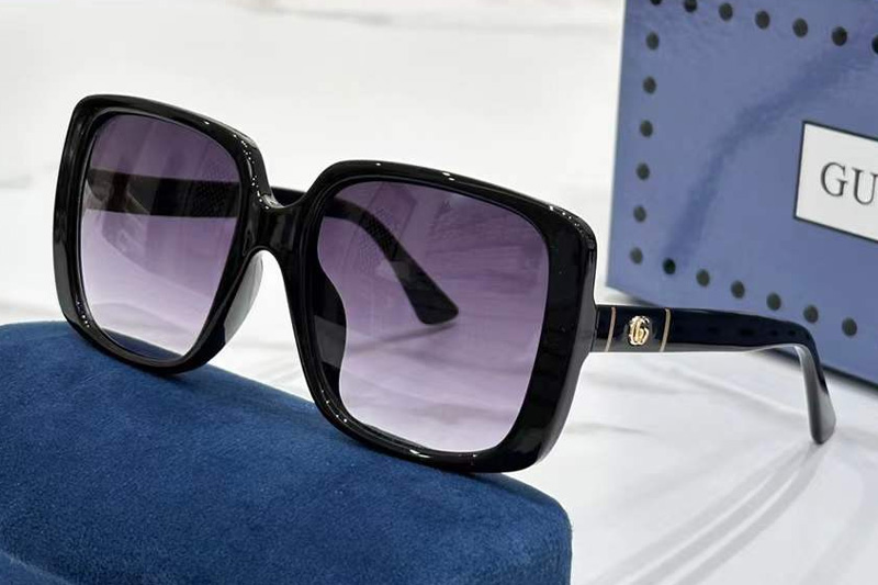 GG0632SA Sunglasses Black Gradient Gray