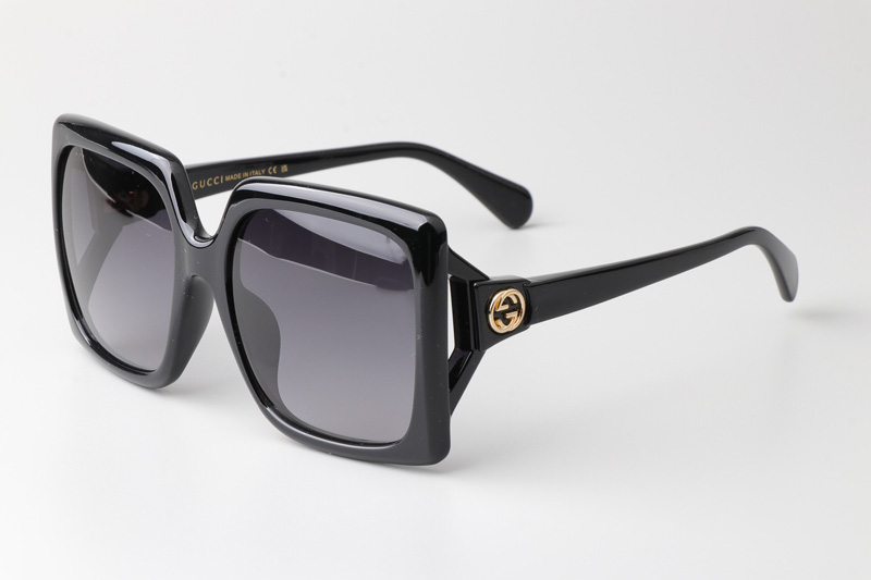 GG0876S Sunglasses Black Gradient Gray