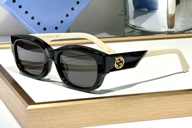 GG1667S Sunglasses Black White Gray