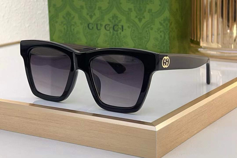 GG1714S Sunglasses Black Gradient Gray