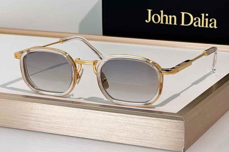 Jean Sunglasses Transparent Gold Gradient Gray