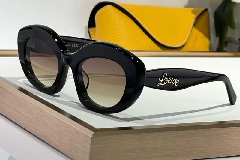 LW40153S Sunglasses Black Gradient Brown