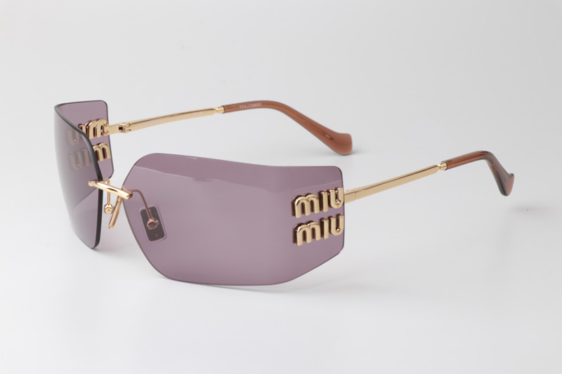 MU54YS Sunglasses Gold Purple