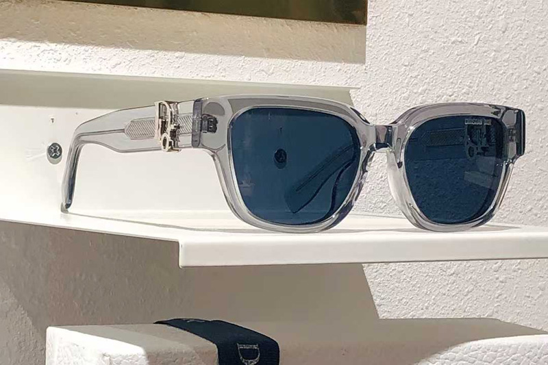 Oblique S11 Sunglasses Transparent Gray Blue