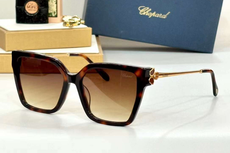 SCH371V Sunglasses Tortoise Gradient Brown