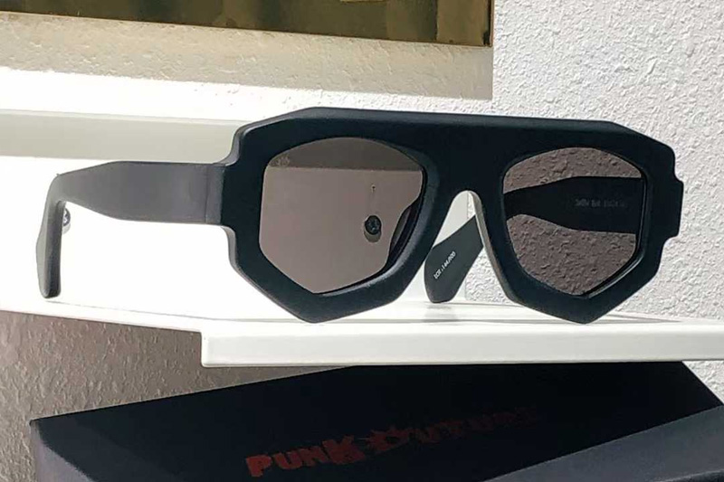 SM004 Sunglasses Matte Black Gray