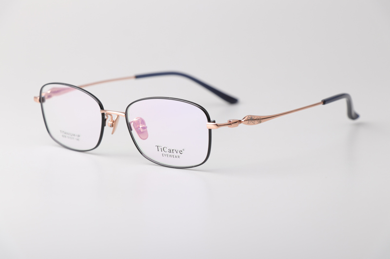 TC8239 Eyeglasses Black Rose Gold