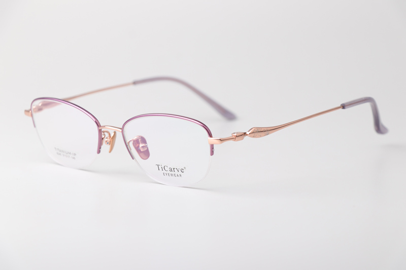 TC8240 Eyeglasses Purple Rose Gold