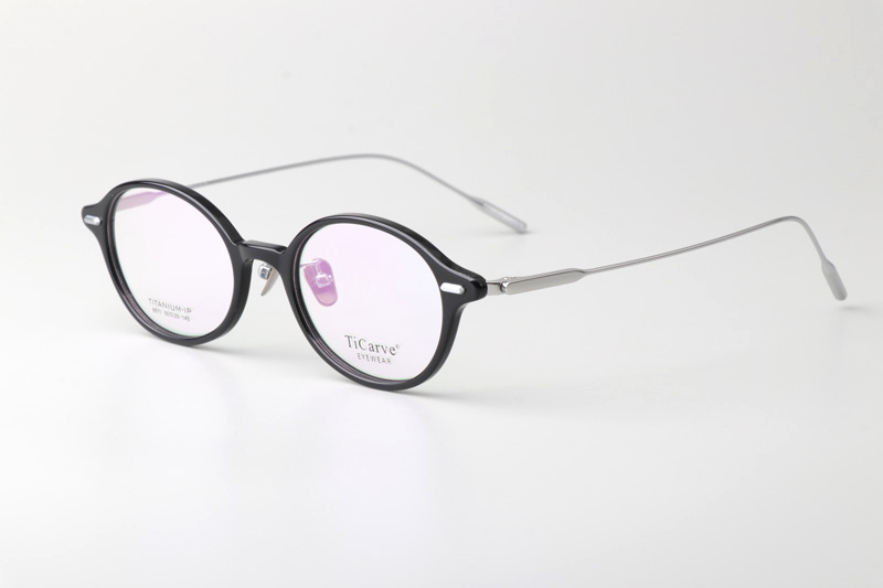 TC8811 Eyeglasses Black Silver