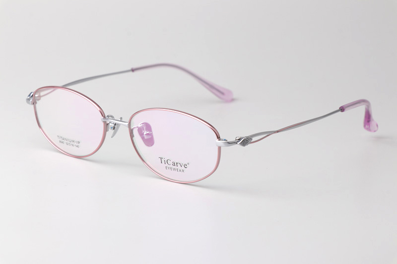 TC9040 Eyeglasses Purple Silver