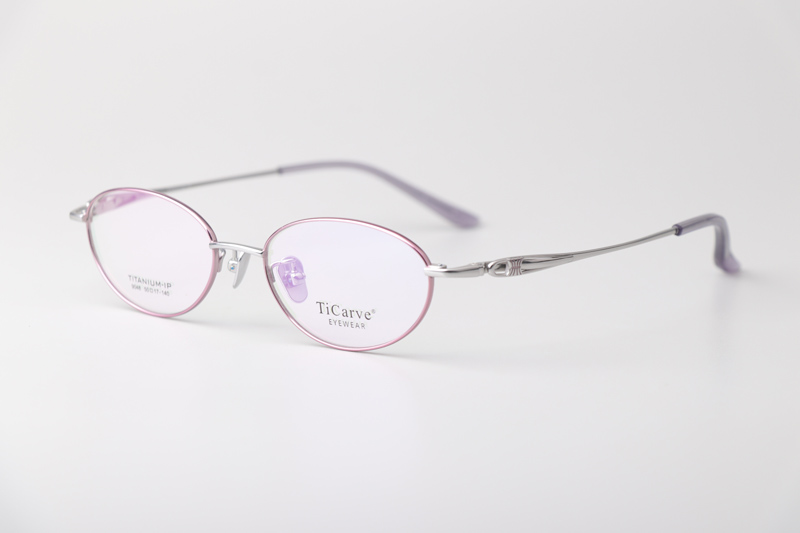 TC9048 Eyeglasses Purple Silver