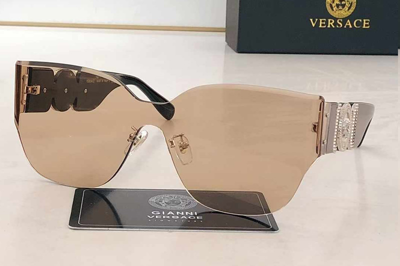 VE6783 Sunglasses Black Silver Brown