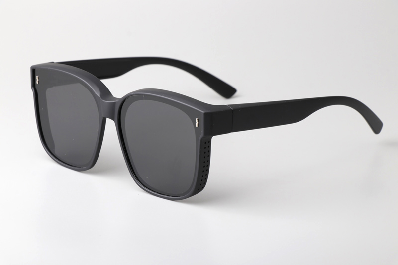 WT25101 Sunglasses Matte Black Gray