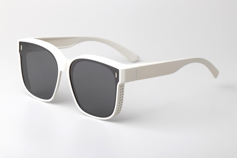 WT25101 Sunglasses White Gray