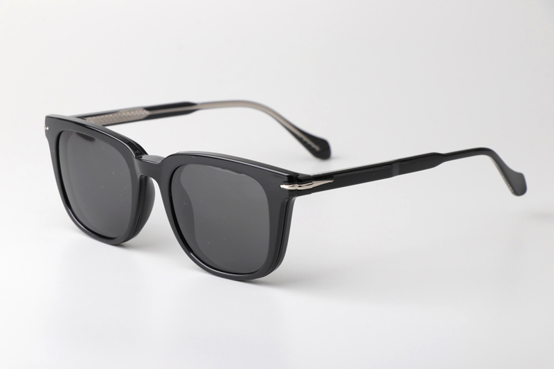 WT34206 Eyeglasses Black Gray Clips