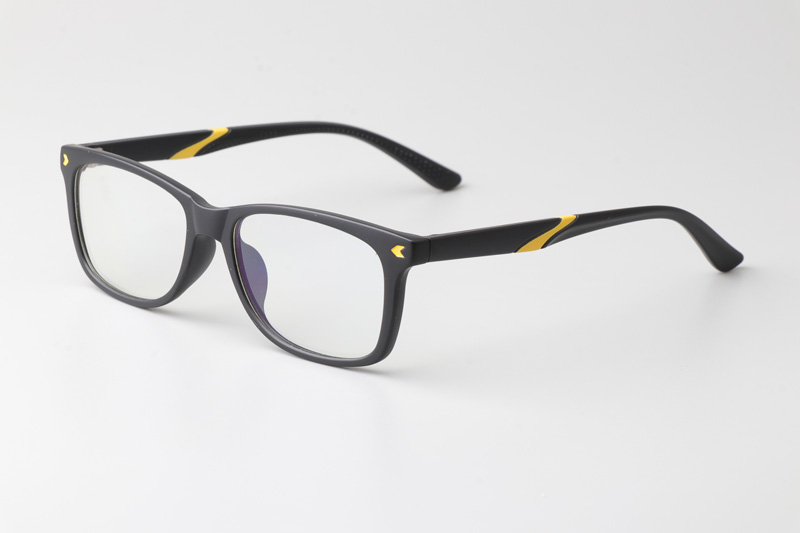 WT5107 Eyeglasses Matte Black Yellow