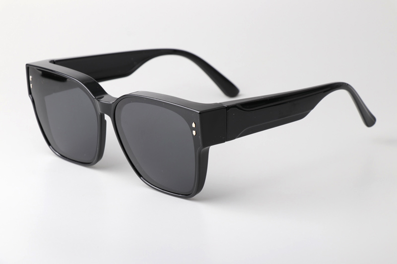 WT7520 Sunglasses Black Gray