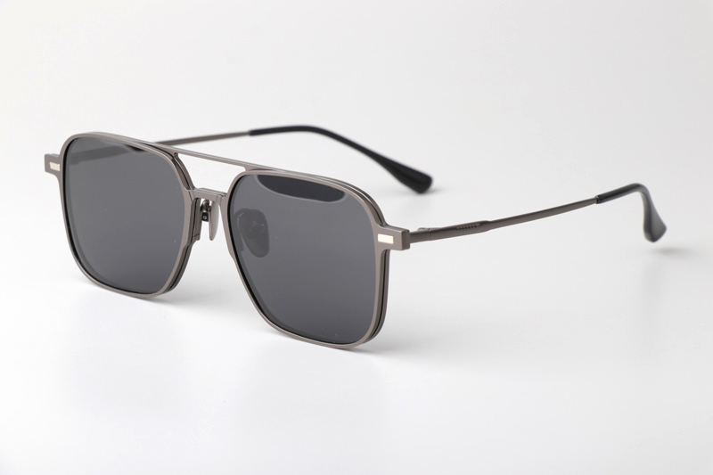 WT8804 Eyeglasses Gunmetal Gray Clips