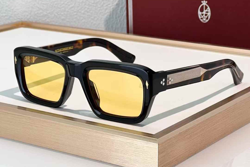 Walker Sunglasses Black Tortoise Yellow